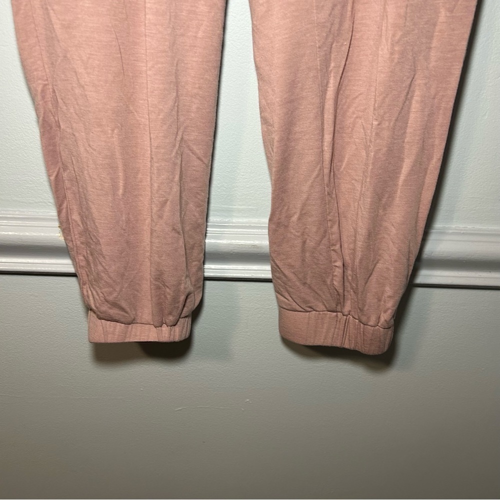 Fabletics Pink Elastic Jogger Pants Size Small - image 3